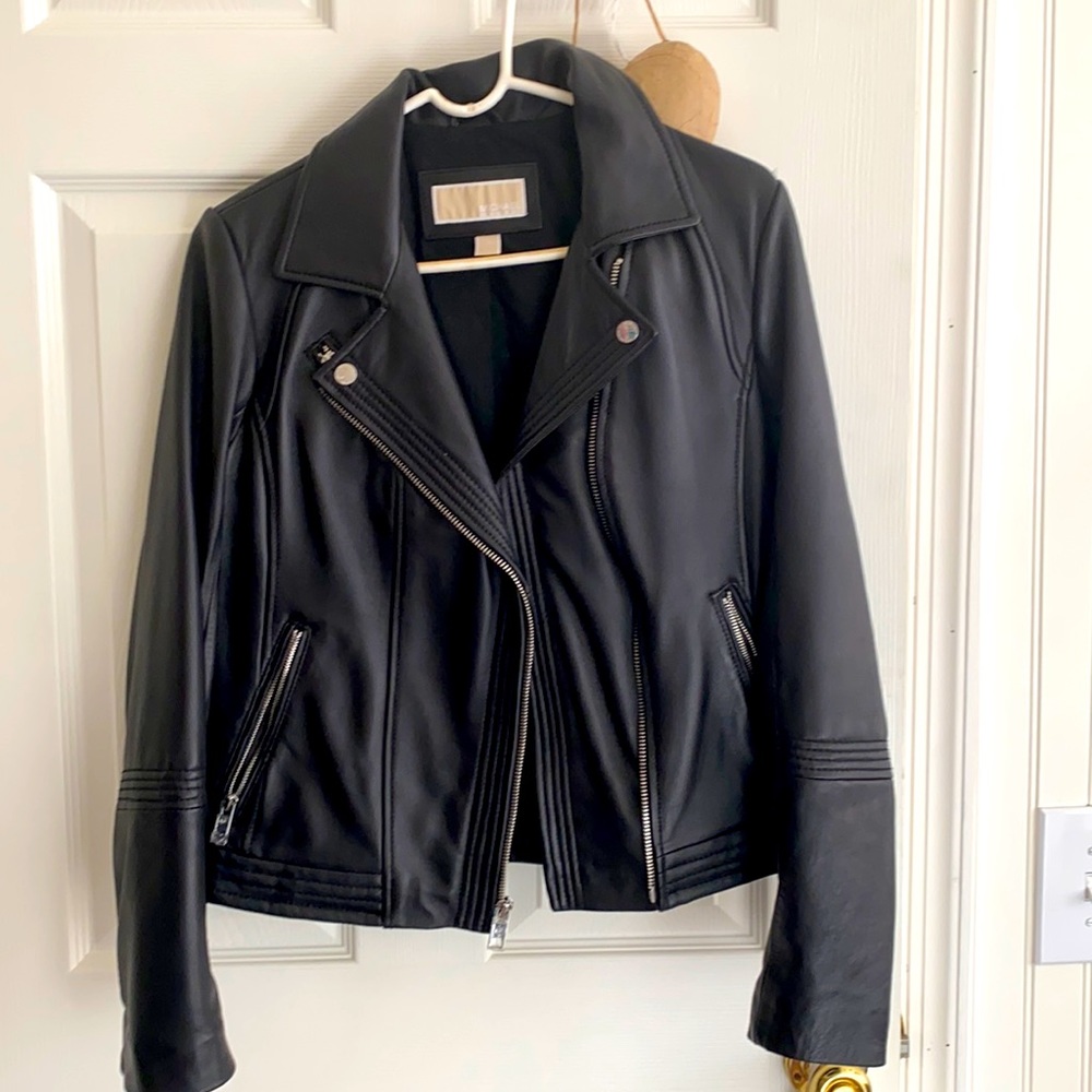 Michael kors leather jacket